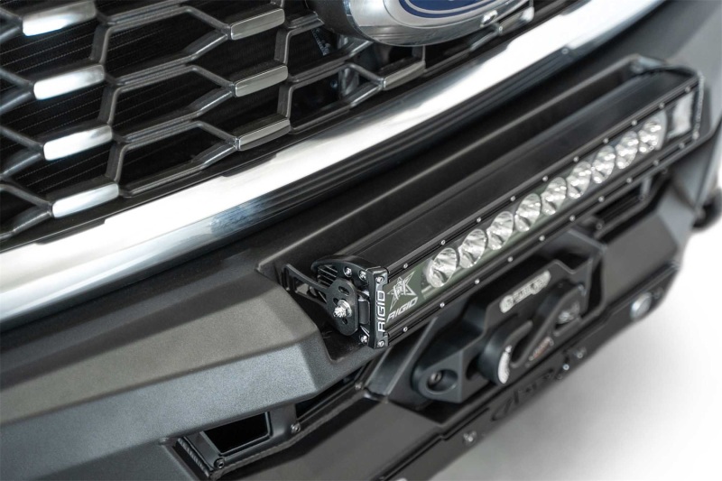 Ford F250 Super Duty Bumper - Front - Addictive Desert Designs - Phantom Winch Front Bumper - Hammer Black - `23-`27